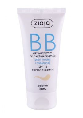 ZIAJA BB Cream For Oily And Combination Skin  Light Shade 50ml