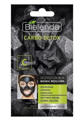BIELENDA CARBO DETOX Carbon mask for combination and oily skin 8g