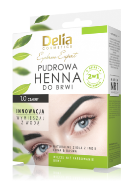DELIA HENNA Powder Henna For Eyebrows Black 4g
