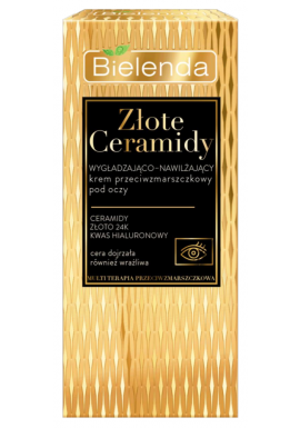 BIELENDA GOLDEN CERAMIDES Smoothing and moisturizing anti-wrinkle eye cream 15ml